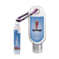 *NEW* Reef-Safe SPF 30 Sunscreen in 1.9 oz Clear Bottle with Carabiner and SPF15 Lip Balm