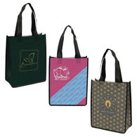 *NEW* 10 x 8 Laminated 5-Panel Non-Woven Tote Bag (Low Mins)