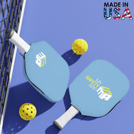 *NEW* Uber-Soft, Cozy Washable Fabric Pickleball Racquet Sleeve Printed in Full Color