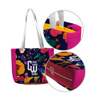 *NEW* 12.5 x 12 Uber-Soft, Cozy Washable Fabric MEDIUM Fashion Tote Bag Printed in Full Color
