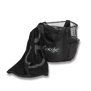 *NEW* 15” x 24” Mesh Beach Bag Features 7 Outer Pockets, Enormous Interior and Inside Snap Hook for Keys/Sunglasses