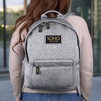 *NEW* 23” Neoprene Water-Resistant Backpack with Spacious Main Compartment and Luggage Sleeve Fits up to 16” Laptops