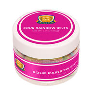 *NEW* SMALL Sweet-and-Sour Rainbow Gummy Belts with Bold Colors