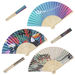 *NEW* Lightweight Folding Hand Fan with Elegant Wood Accents