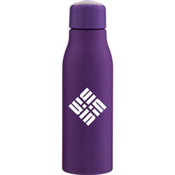 *NEW* 24 Oz. Single-Wall Aluminum Bottle with Threaded Lid and Color Coordinating Carrying Cord