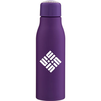 *NEW* 24 Oz. Single-Wall Aluminum Bottle with Threaded Lid and Color Coordinating Carrying Cord