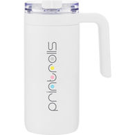 *NEW* 16 oz Stylish Stainless Steel, Vacuum-Insulated Mug with a Sturdy Plastic Handle 