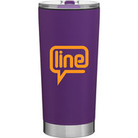 *NEW* 20 oz Recycled Stainless Steel and Recycled Plastic-Lined Tumbler with a Splash-Resistant Swivel-Closure Lid