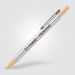 *NEW* Recycled Stainless Steel Pen with Bamboo Plunger and Tip, Gunmetal Clip and Full-Color Printing