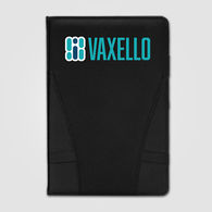 *NEW* 5.5 x 8 Recycled Material Tech Organizer Notebook with Herringbone Webbing, Elastic Band to Hold a Smartphone, Internal Webbed Pocket Printed in Full Color