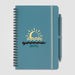 *NEW* 5.5” x 8” Spiral Notebook Made from Recycled, Ocean-Bound Plastic with and Full-Color Imprint and an Unimprinted Pen