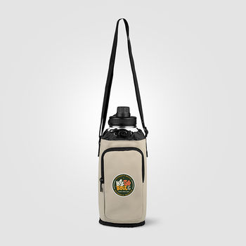 *NEW* Outdoor Event Bottle Bag with Shoulder Strap and Zipper Pocket and Includes a Digital Passport QR Code for Tracking Material and Sustainable Certifications – Full Color Imprint