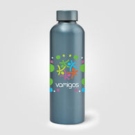 *NEW* 24 oz Single-Wall Recycled Aluminum Bottle in Muted-Fashion Metallics - Printed in Full-Color