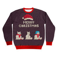 *NEW* Ugly Christmas Holiday Soft Sweater with a Full-Color Jacquard Weave (Ocean Shipping)