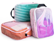 *NEW* Set of 3 Compression Packing Cubes with Handles and Full-Color All-Over Customization Including Zipper and Webbing Colors will Help You Stay Organized While You Travel - Overseas