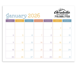 *NEW* 8.5” x 11” 13-Month Non-Adhesive Calendar Planner is a Perfect Desk Pad for Small Spaces