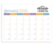 *NEW* 8.5” x 11” 13-Month Non-Adhesive Calendar Planner is a Perfect Desk Pad for Small Spaces