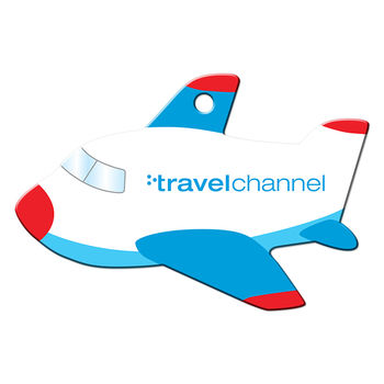 Airplane-Shape Luggage Tags with Full Color Graphics