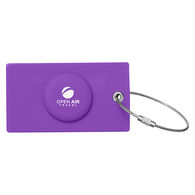 *NEW* Silicone Luggage Tag with Apple Airtag® Compartment and Steel Braided Loop