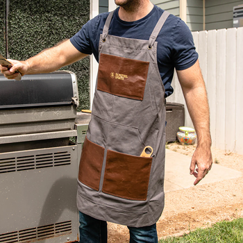 Canvas & Leather BBQ Apron