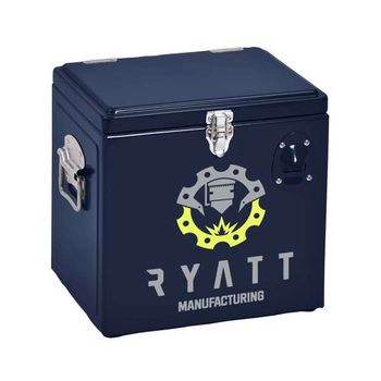 Metal 24-Can Party Cooler with Full-Color Front Imprint