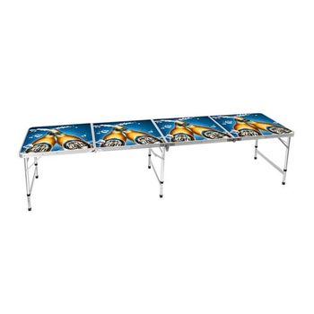 Folding Aluminum Party Table with Full Color 4-Panel Graphics is Perfect for Game Day
