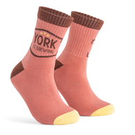 *NEW* SAVER Midi-Height Athletic Sock with All-Over Knit-In Design - Overseas