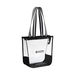*NEW* 11" x 11" x 4.5" Clear Tote Bag with Colored Trim and Striped or Rainbow Handles - Stadium Security Approved