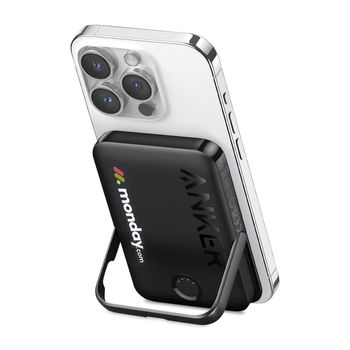*NEW* Anker&reg; 5000mAh Credit-Card-Sized Mag-Safe Power Bank with Stand & Wireless Charging