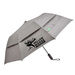 *NEW* 46" Arc Executive C-Suite Quality Auto-Open Recycled Polyester Wind-Vented Compact Umbrella with 8-Panel Fiberglass Construction and Cherry Wood Handle  (16" Folded)