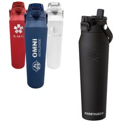 *NEW* 32 oz Colorful Stainless-Steel Double-Wall Sip or Chug Bottle with Integrated