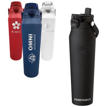 *NEW* 32 oz Colorful Stainless-Steel Double-Wall Sip or Chug Bottle with Integrated