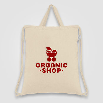 *NEW* 5 oz. Recycled CottonDrawstring Backpack