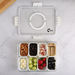 *NEW* Clear Snack Tray Container with Carrying Handle and 8 Removable Various Munchies Compartments is Perfect for Picnics and Parties