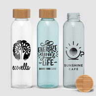 *NEW* 17 oz. Glass Bottle with Bamboo Lid