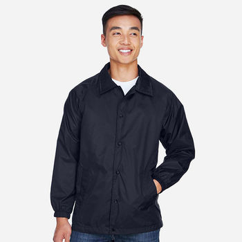 Nylon Snap-Closure Full-Zip Staff Jacket