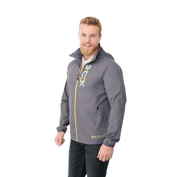 MEN'S Full-Zip Water-Resistant Hooded Lightweight Jacket - BETTER