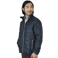 Charles River® Mens' Quilted Cold-Weather Full-Zip Puffy Jacket is Packable and Super-Warm but Comfortably Lightweight - Made from Recycled Water Bottles