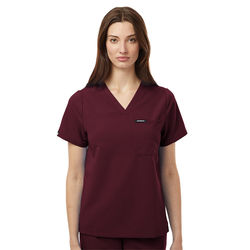 *NEW* Women’s Ultra Soft, Ultra Durable, Wrinkle-Resistant, Moisture-Management 1-Pocket, Side Vent Scrub V-Neck Top
