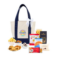 *NEW* Gourmet Treats Gift Set Bundled Inside a Reusable Drawstring Gift Bag and then Packaged in a Snack Tote (Like Those at Trader Stores)
