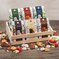 *NEW* Cookie-Lovers Delight in a Wooden Collector's Box Includes 6 Delicious Flavors of Gourmet Bite-Sized Cookies