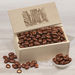 Chocolate Covered Almonds in Wooden Collector's Box