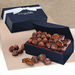 *NEW* Chocolate Sea Salt Caramels & Cocoa Dusted Truffles in Navy Magnetic Closure Box