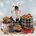 *NEW* Gift Tower Includes Cocoa-Dusted Truffles, Chocolate Almonds, Toffee and Caramel Corn in a Patterned Gift Box