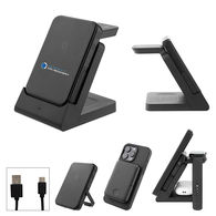 *NEW* 5,000 mAh Detachable Magnetic Power Bank with Watch Dock and Charging Stand Allows you to Charge Phone, Earbuds And Apple Watch Simultaneously and is a Great Executive or Board Gift