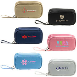 *NEW* 8" x 4.5" Performance Fabric Water-Repellent Tech Pouch is Has Deeper Mesh Pockets for Cables, Earbuds and More