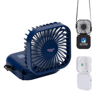 *NEW* Mini-Folding Rechargeable 3-Speed Fan with Lanyard