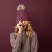 *NEW* Faux Fur Pom Beanie with Adjustable Large Cuff is On-Trend
