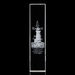*NEW* 2.25" x 10" x 2.25" 3D Etched "Floating" Logo/Design Optical Crystal Vertical Column - LARGE