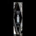 *NEW* 3" x 12" x 3" 3D Etched "Floating" Logo/Design Optical Crystal with Beveled Diamond Edges - LARGE